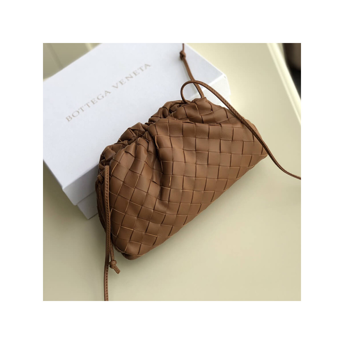 Bottega Veneta Woven Leather The Pouch 20 585852