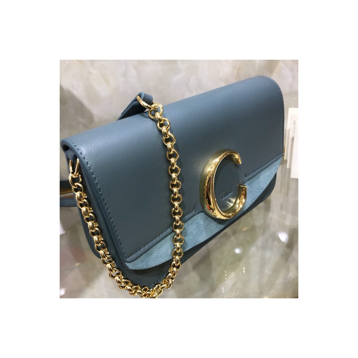 Chloe C Clutch With Chain S1159