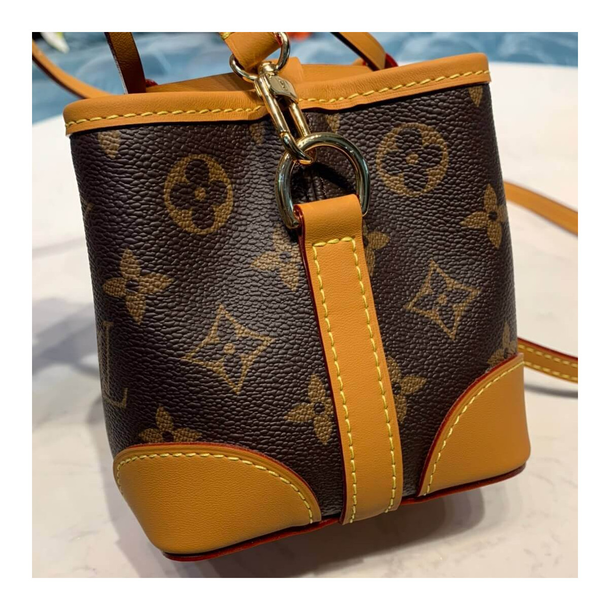 Louis Vuitton Monogram Canvas Mini Bucket Bag M57099