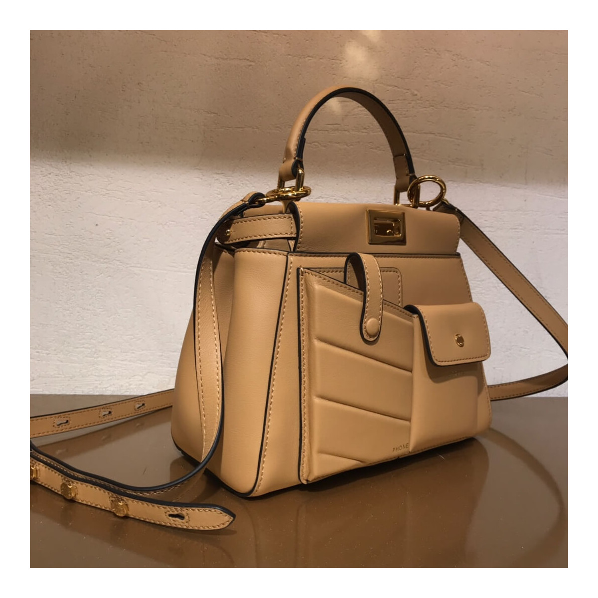 Fendi Peekaboo Iconic Mini Leather Bag 8BN311