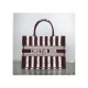 Dior Small Book Tote D-Stripes Embroidery M1296