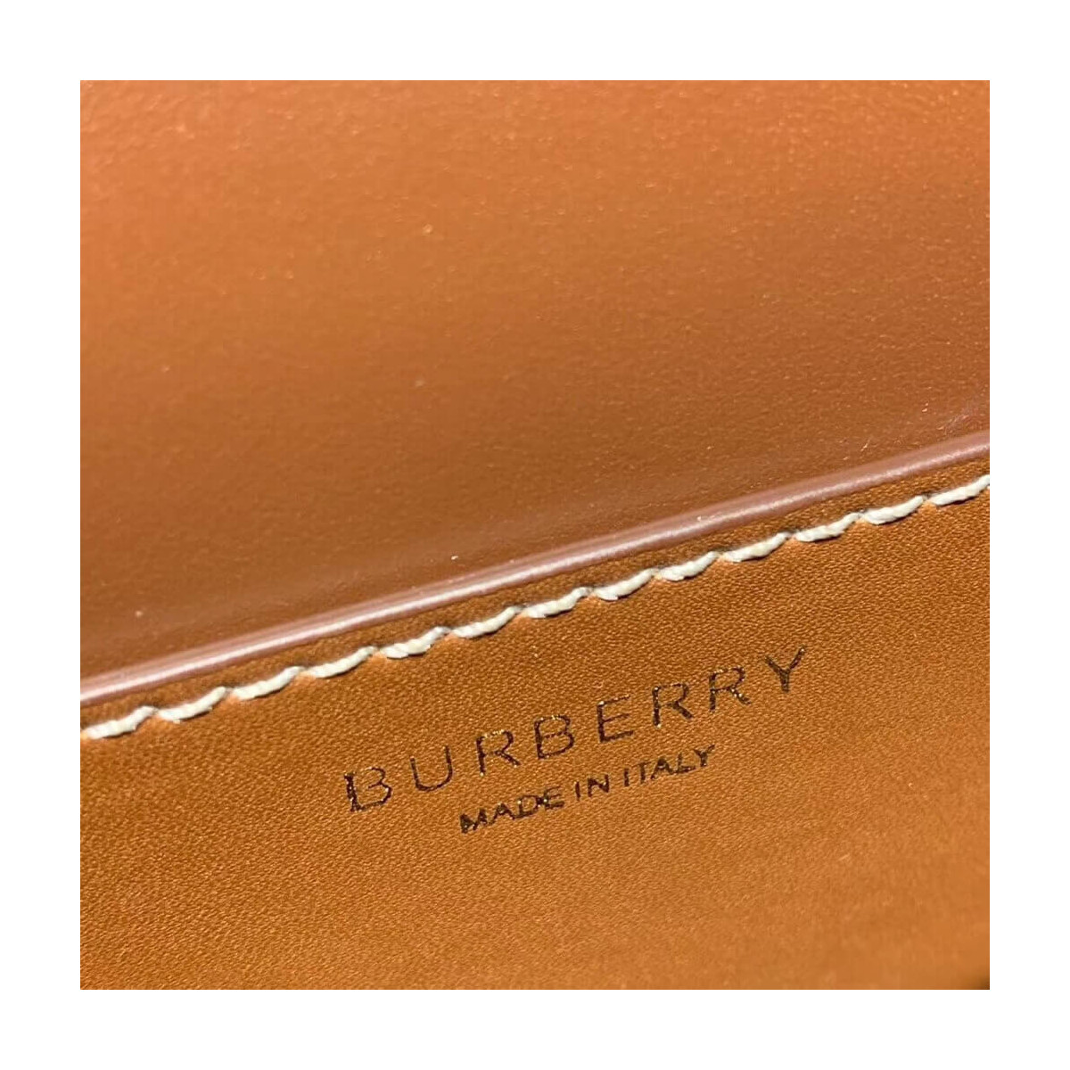 Burberry Mini Two-tone Canvas and Leather TB Bag 80171101