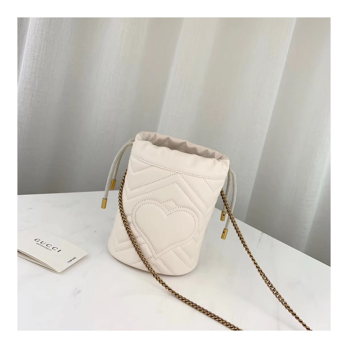 Gucci GG Marmont Matelassé Mini Bucket Bag 575163