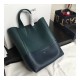 Celine Small Cabas In Grained Calfskin 189813 Green/Blue