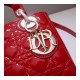 Christian Dior Patent Calfskin Small Lady Dior Bag M0531