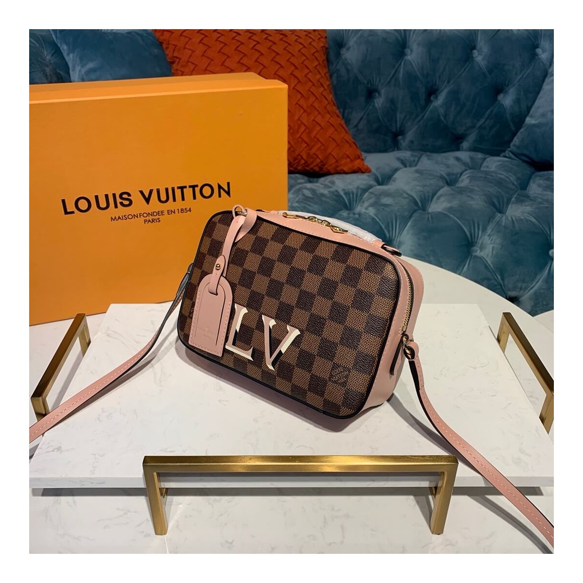 Louis Vuitton Damier Ebene Canvas Santa Monica N40178