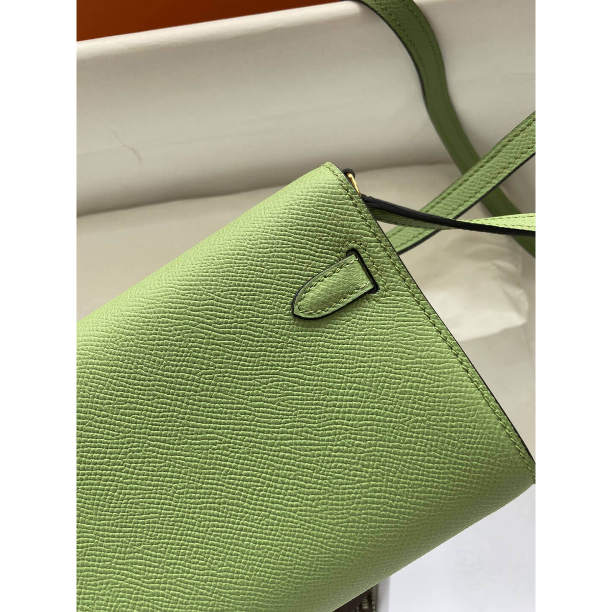 Hermes Kelly Wallet to Go Woc 499041 Green