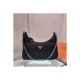 Prada Re-Edition Nylon Multi-Pochette Bag 1BH204 Black with Red Logo