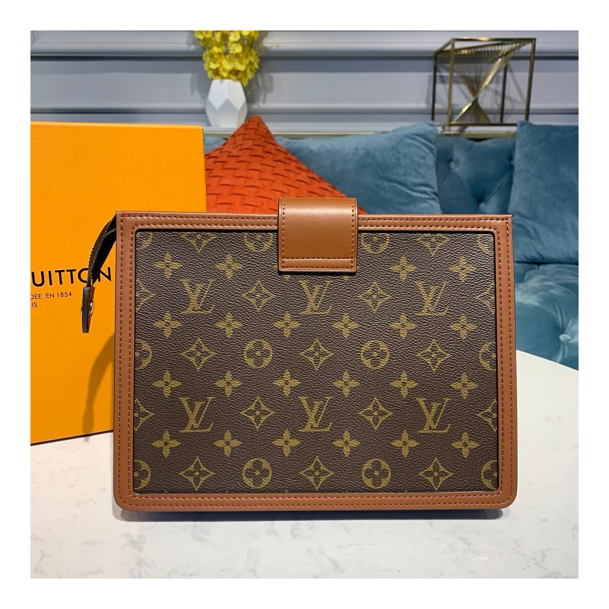 Louis Vuitton Monogram Canvas Dauphine Clutch M44178