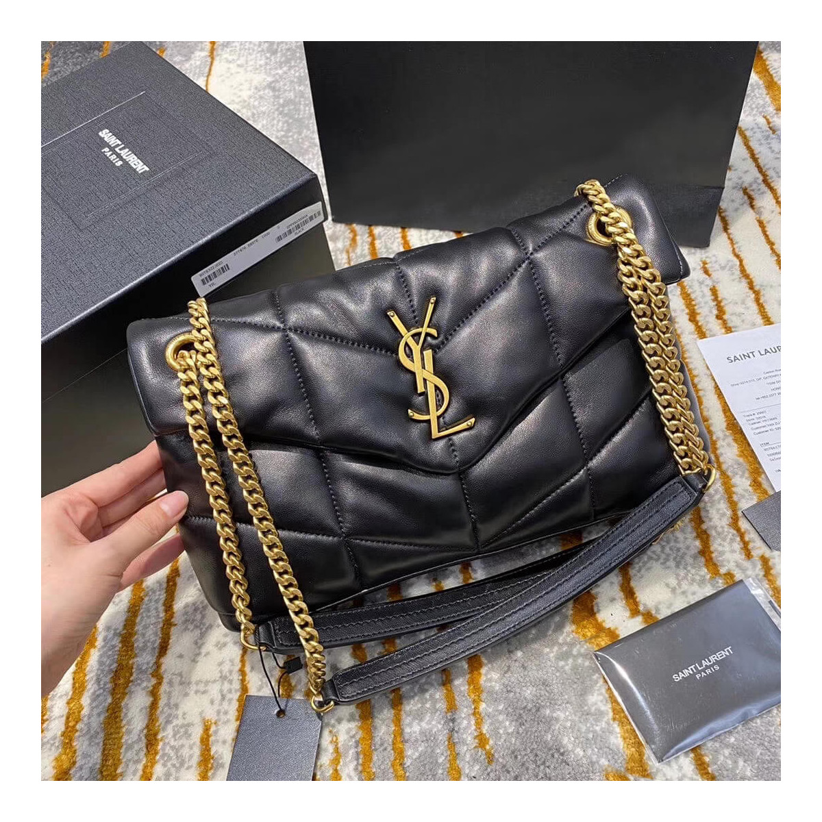 Saint Laurent Loulou Puffer Small Bag In Quilted Lambskin 5774761