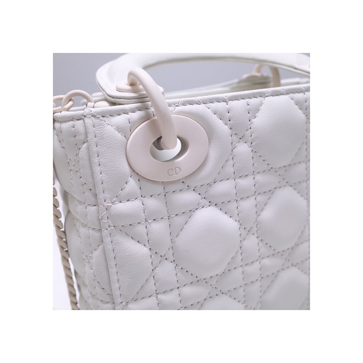 Dior Mini Lady Dior Bag in Ultramatte Cannage Calfskin M0505