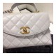 Chanel Flap Bag With Top Handle AS1174