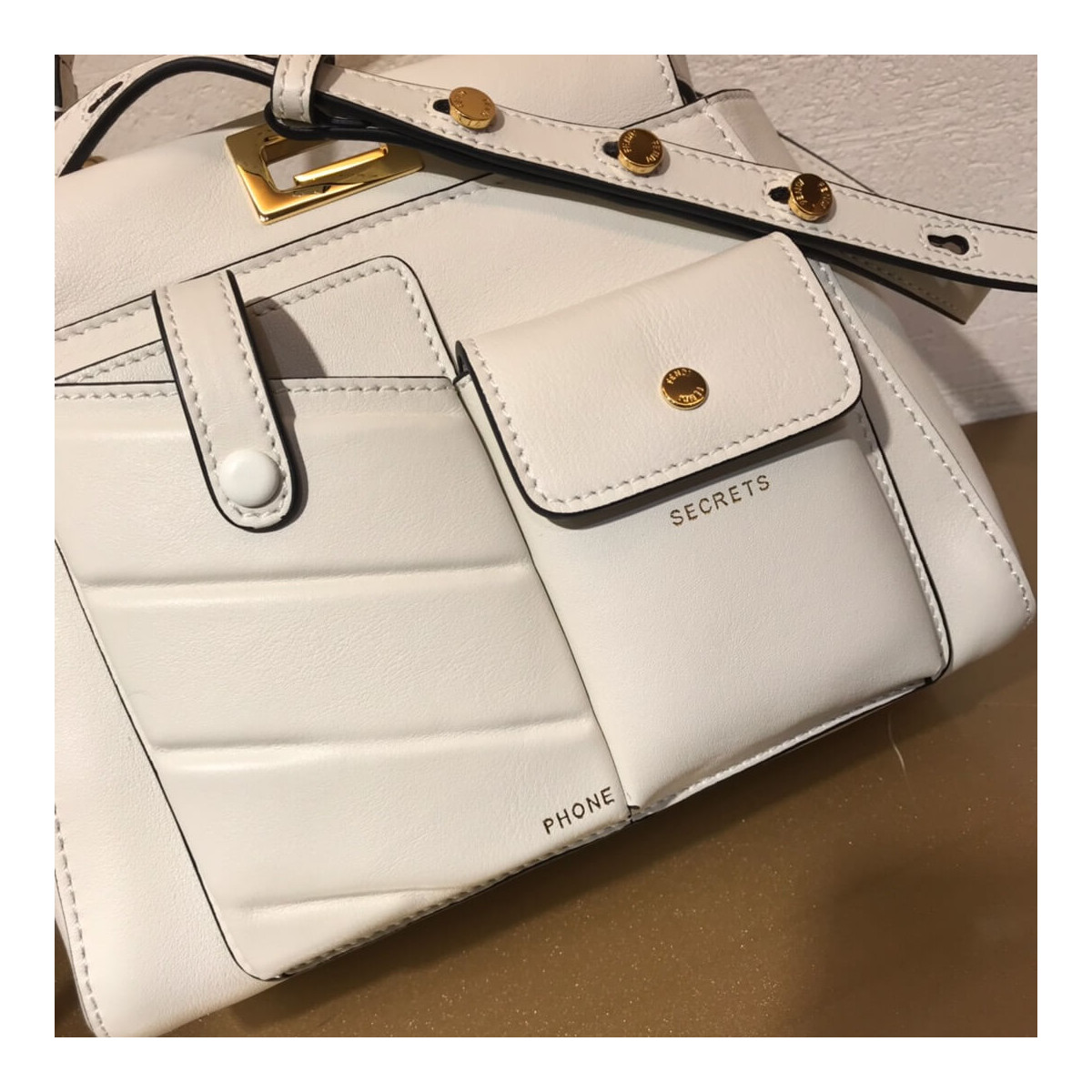 Fendi Peekaboo Iconic Mini Leather Bag 8BN311