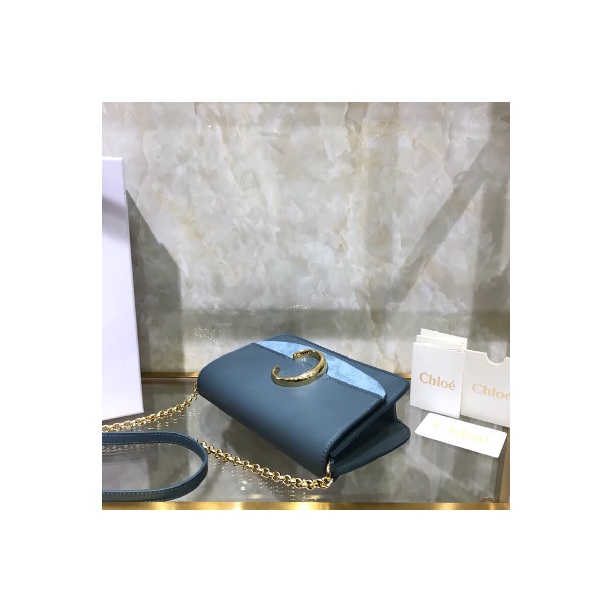 Chloe C Clutch With Chain S1159