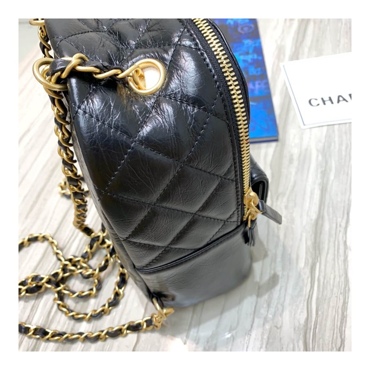 Chanel Waxy Calfskin CC Day Backpack Bag AS8866