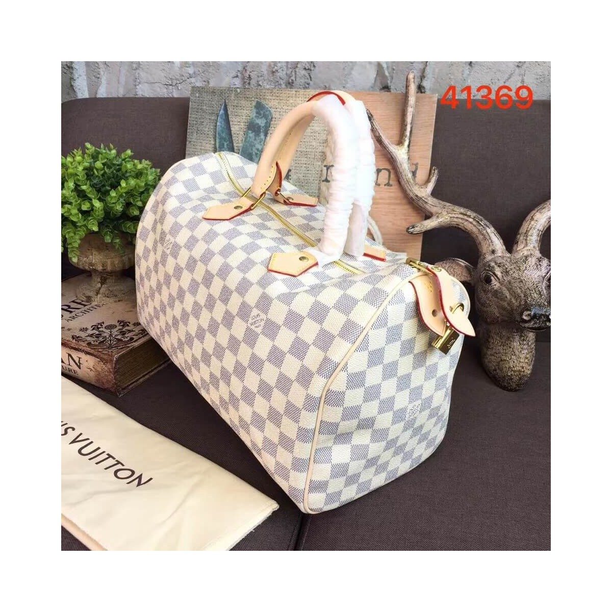 Louis Vuitton Damier Azur Canvas Speedy 35 N41369