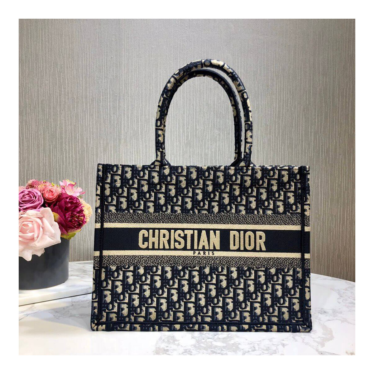 Christian Dior Small Book Tote Oblique M1296