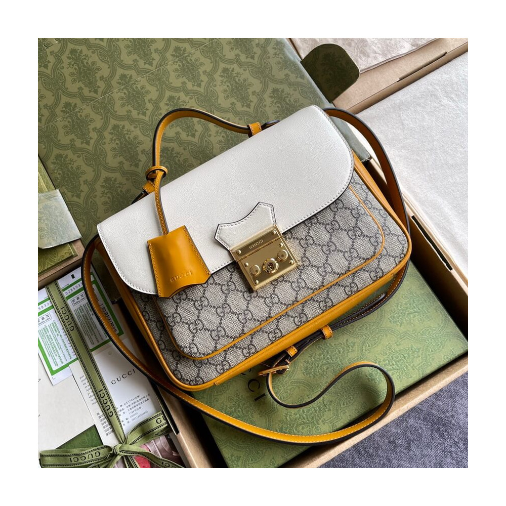 Gucci Padlock Small Shoulder Bag in GG Supreme Canvas 644527