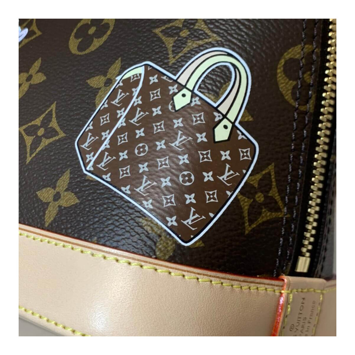 Louis Vuitton Alma BB with Stickers M53152