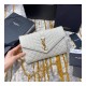 YSL Saint Laurent Monogram Chain Wallet In Mix Matelasse Grain Leather 620280