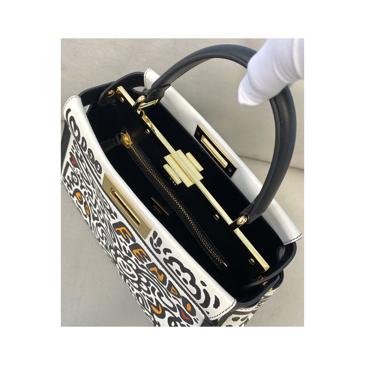 Fendi x Mr. Doodle Peekaboo Bag 8325