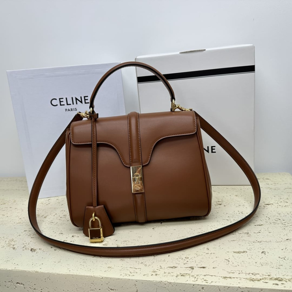 Celine Small 16 Bag In Satinated Calfskin 188003