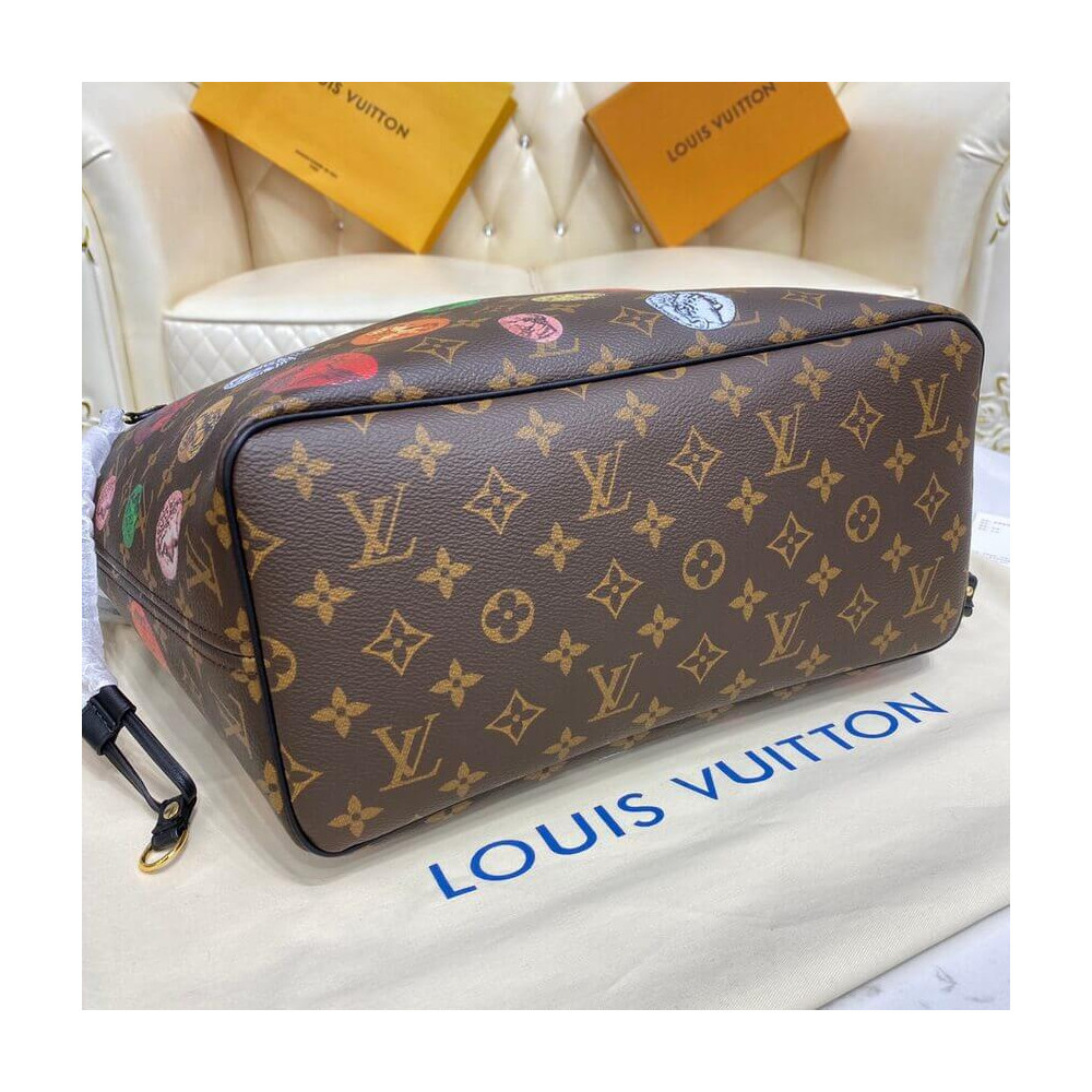 Louis Vuitton Monogram Cameo Printed Neverfull MM M45923