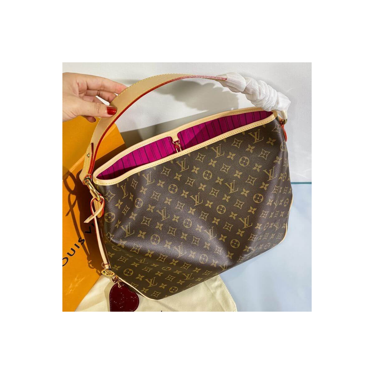 Louis Vuitton Monogram Canvas Delightful MM M50157