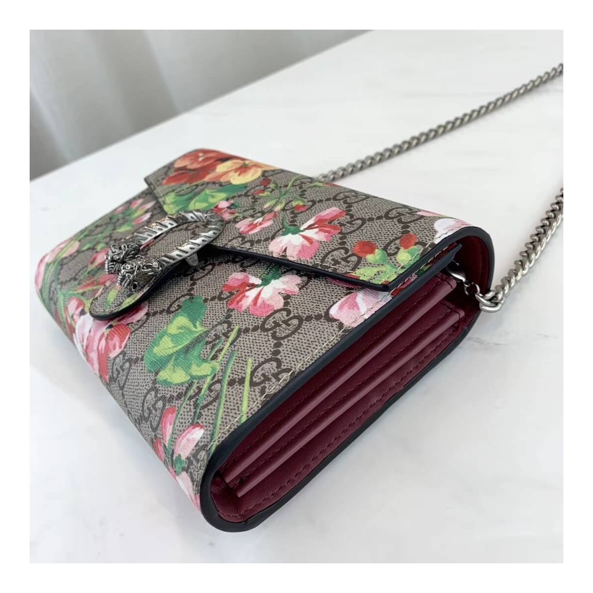 Gucci Dionysus Blooms Print Mini Chain Bag 401231