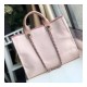 Chanel Deauville Tote 38cm Canvas Bag A66941 Pink/White