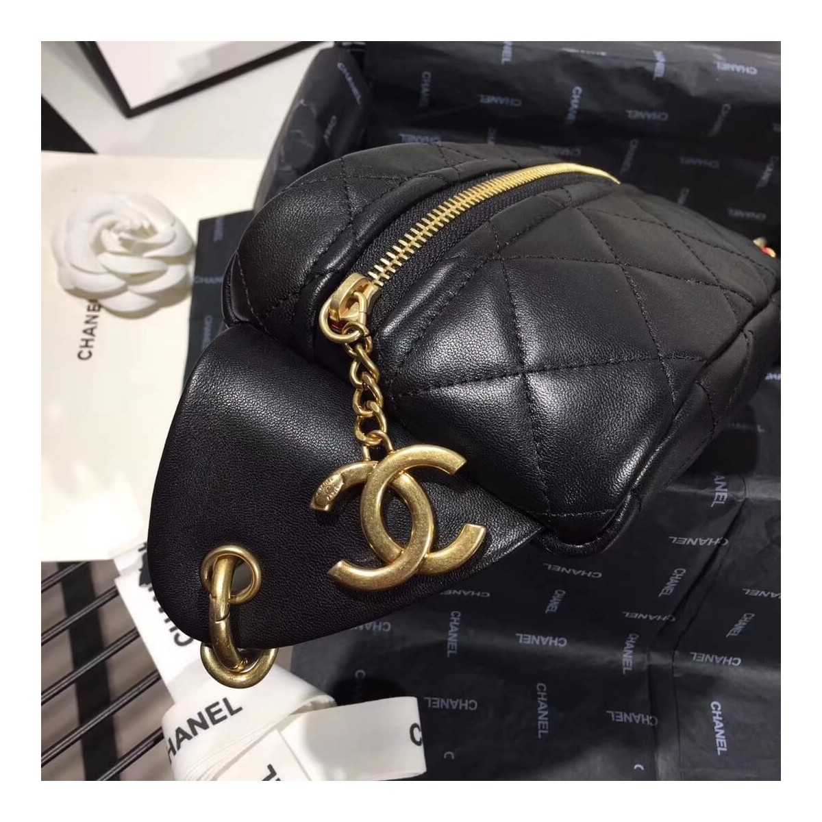 Chanel Lambskin Waist Bag AS0940