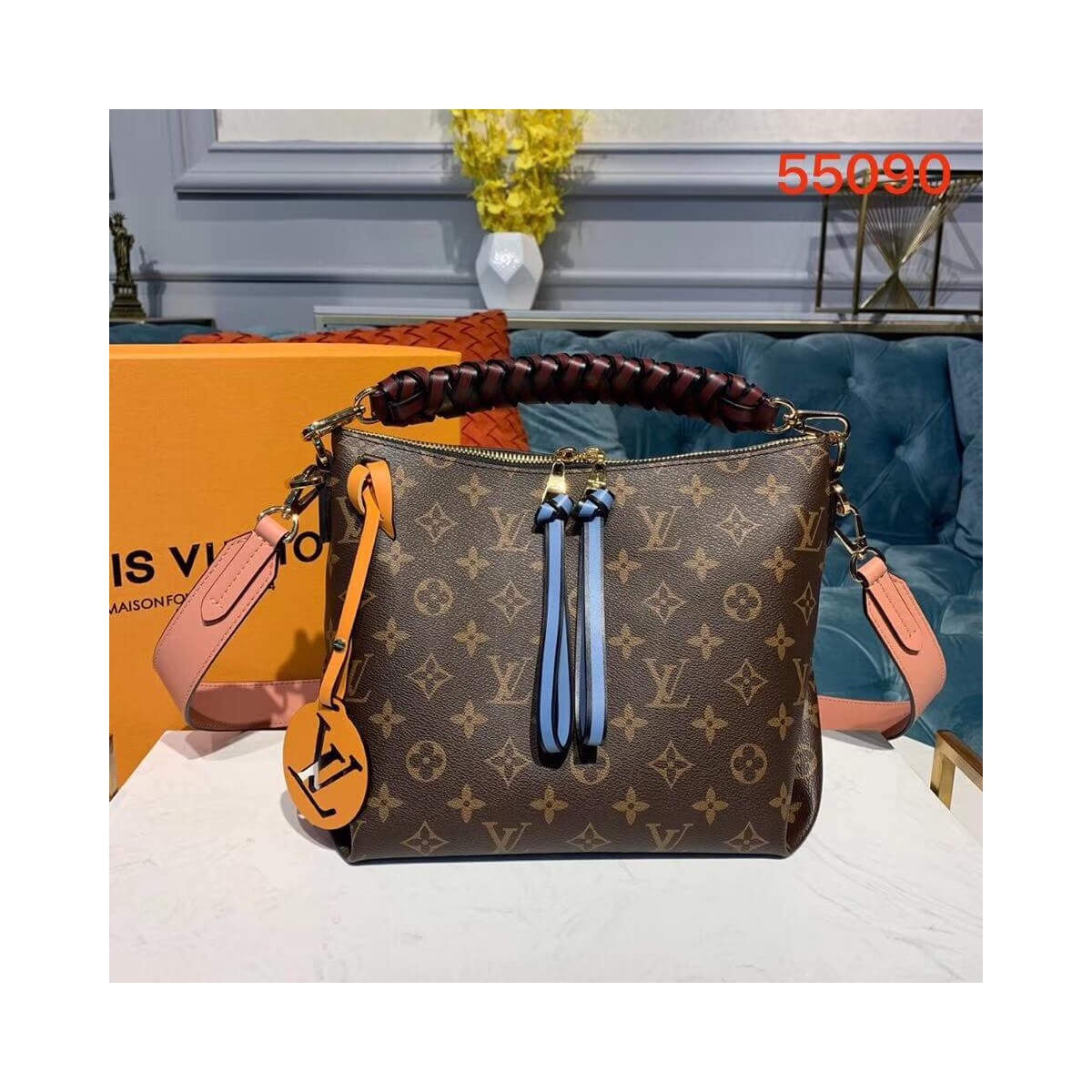 Louis Vuitton Monogram Canvas Beaubourg Hobo MiNi M55090