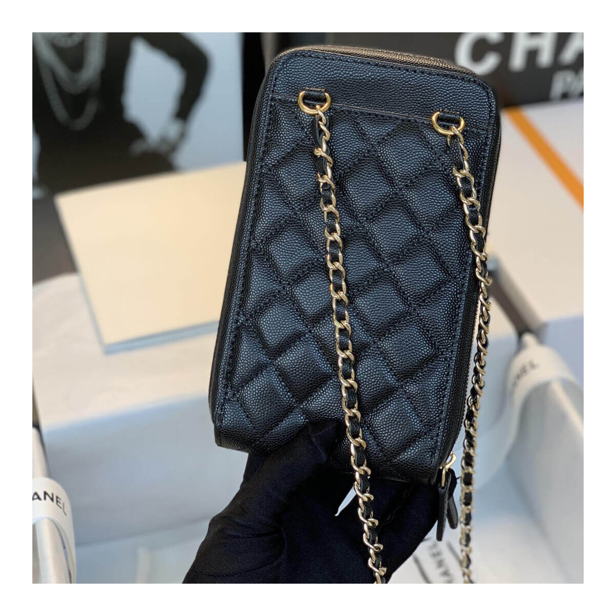 Chanel Phone Bag With Chain B01963