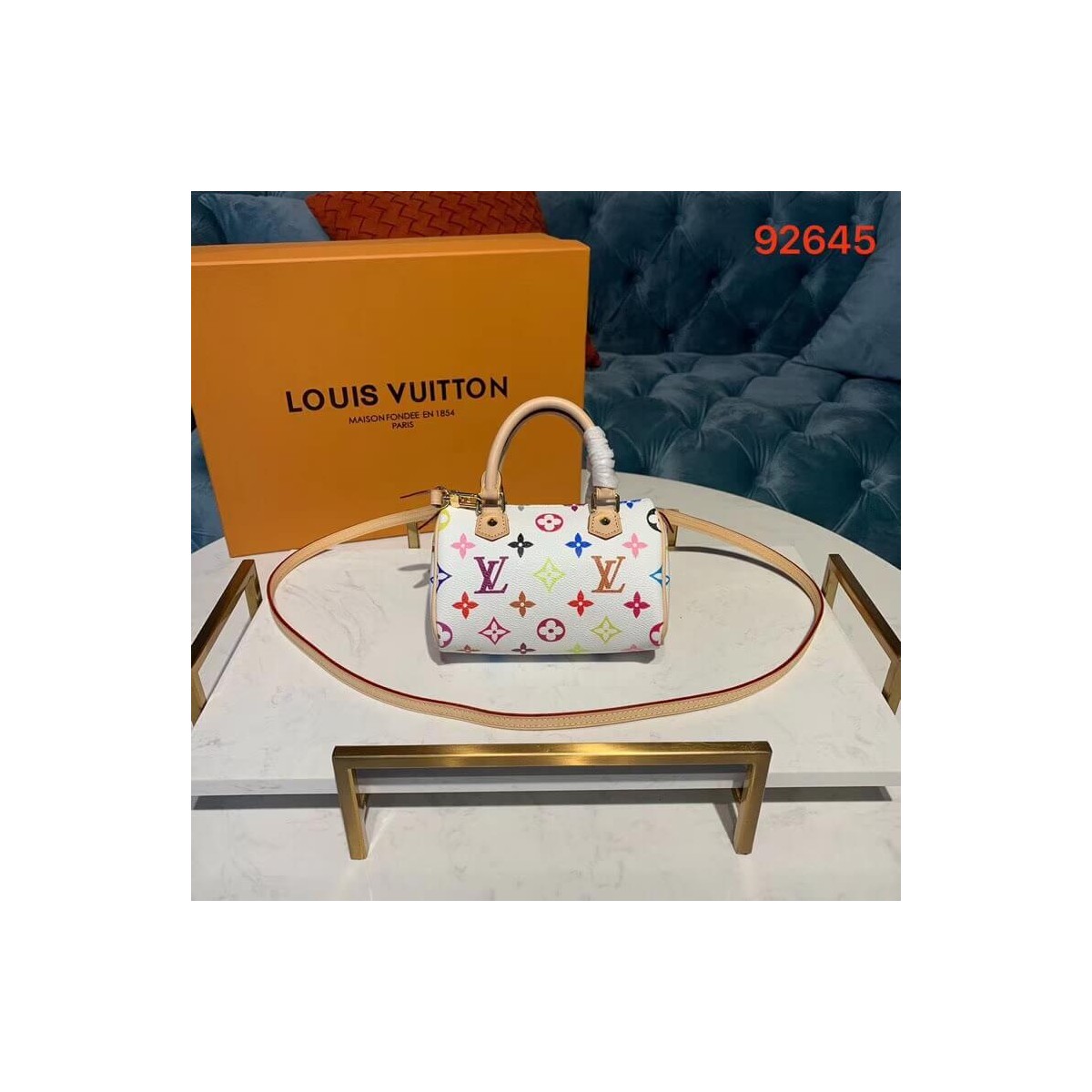 Louis Vuitton Monogram Multicolor Mano Speedy M92644 M92645