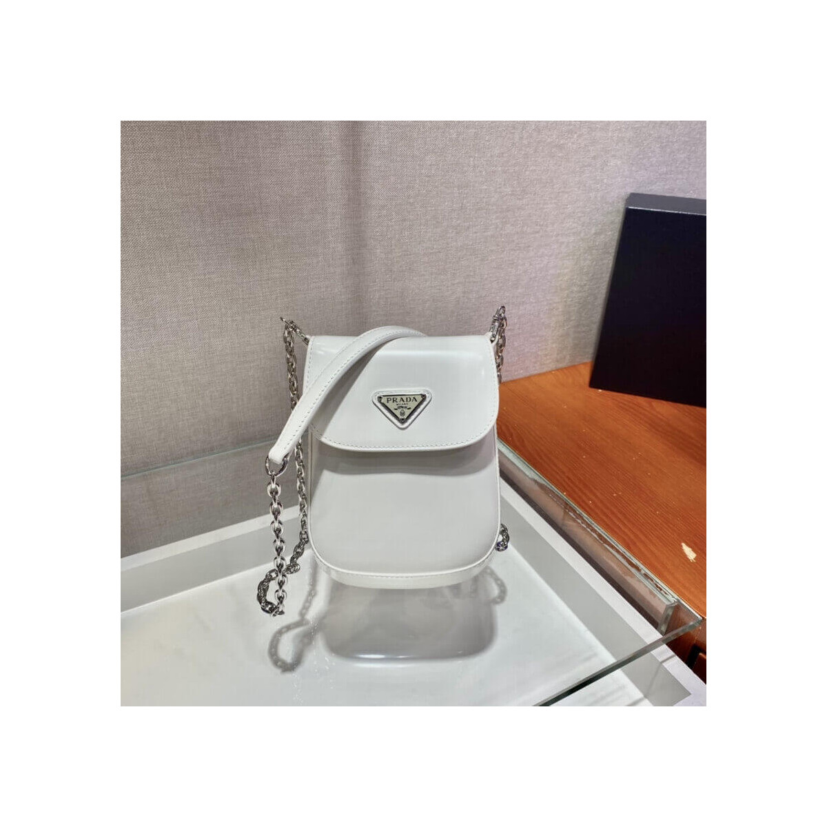 Prada Brushed Leather Mini-Bag 1BH185