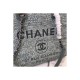 Chanel Deauville Chain Shoulder Tote 33cm Canvas Bag A66939