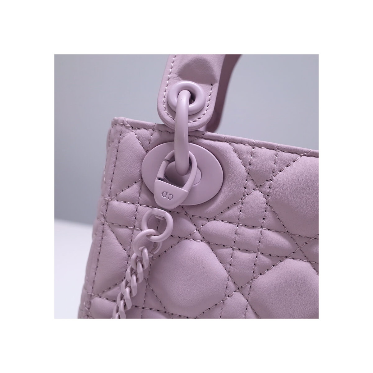 Dior Mini Lady Dior Bag in Ultramatte Cannage Calfskin M0505