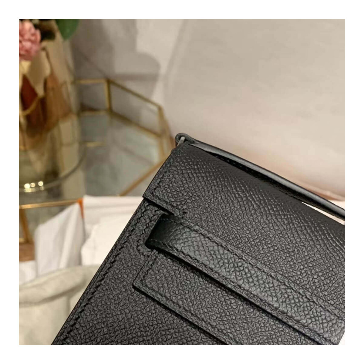 Hermes Kelly Wallet to Go Woc 499041 Black