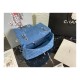 Chanel Denim Classic Flap Medium Bag AS2071