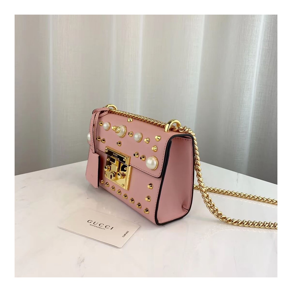 Gucci Padlock Bee Star Small Shoulder Bag 432182