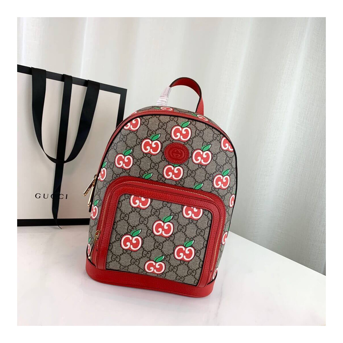 Gucci GG Apple Print Small Backpack 601296