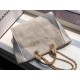 Chanel Deauville Tote 38cm Canvas Bag A66941 Cream / Beige