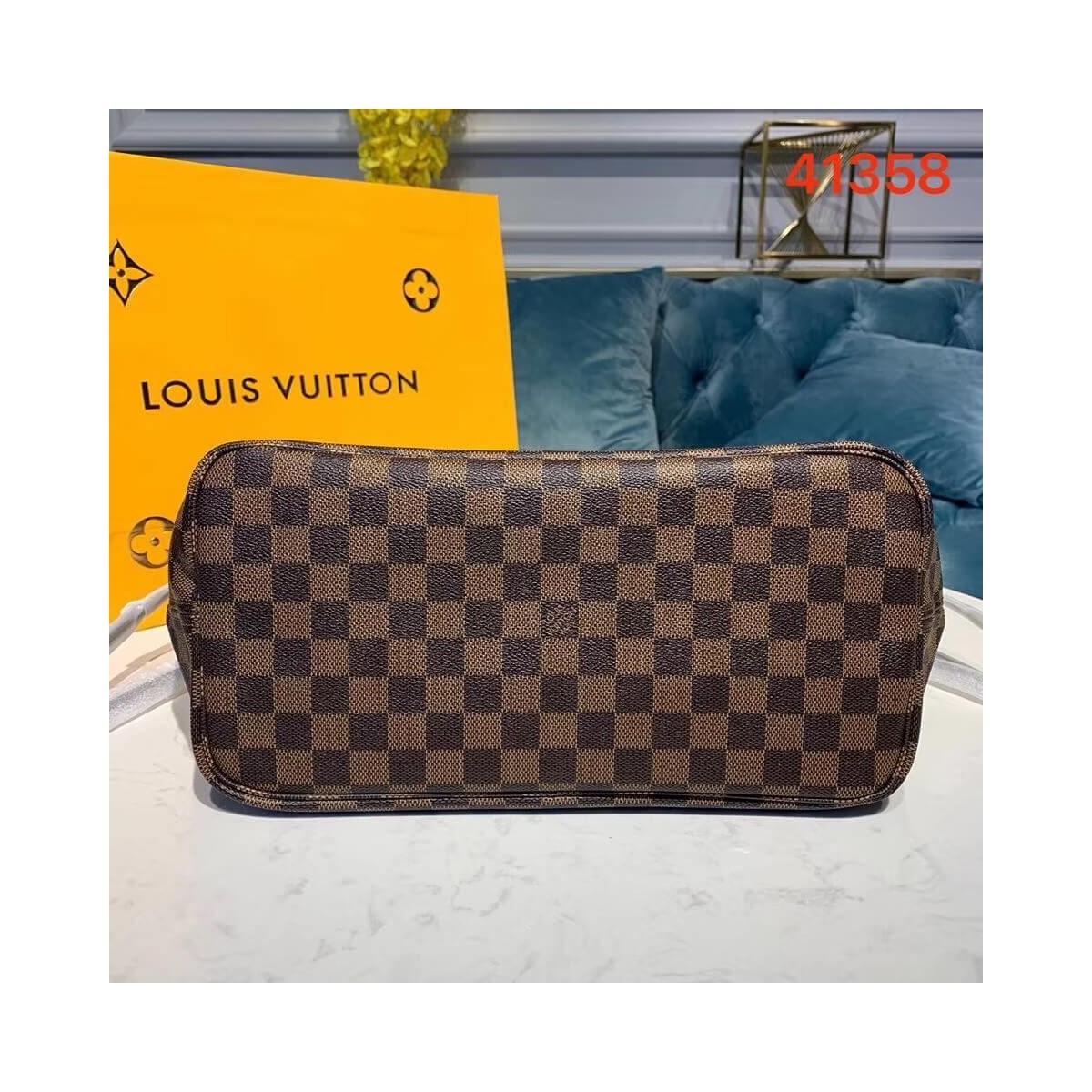 Louis Vuitton Damier Ebene Canvas Neverfull MM N41358