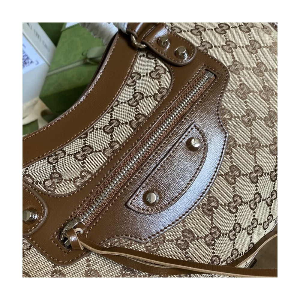 Gucci x Balenciaga GG Canvas City Bag 38cm 658597