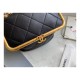 Chanel Lambskin Kiss-Lock Clasp Bag AS1886