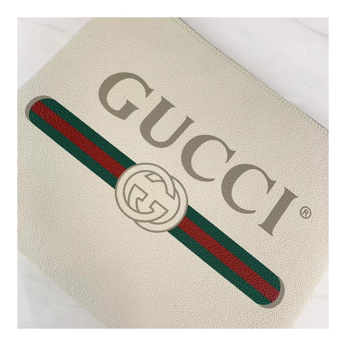 Gucci Print Leather Medium Portfolio 500981