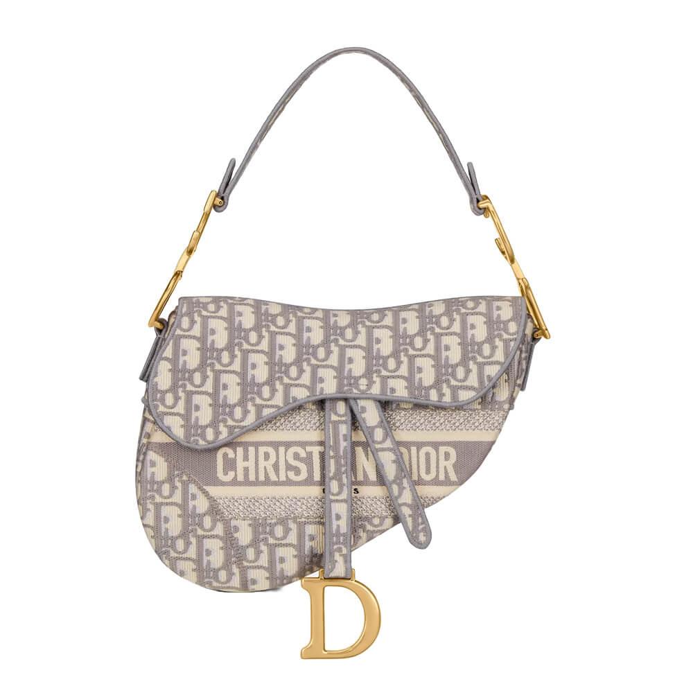 Christian Dior Saddle Denim Canvas Bag M0446