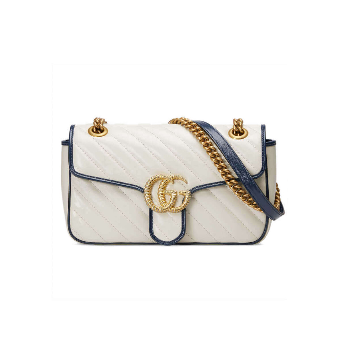 Gucci GG Marmont Small Shoulder Bag 443497 White