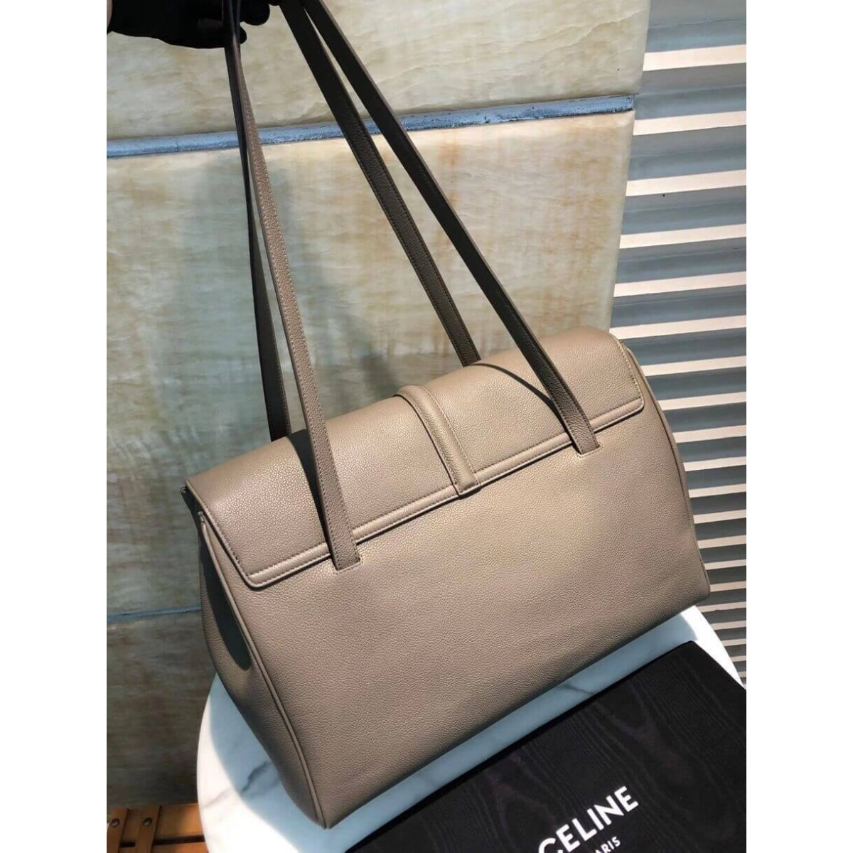 Celine Large Soft 16 Bag In Supple Grained Calfskin 194043