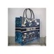 Dior Book Tote in Blue Palms Embroidery M1286